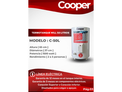 COOPER 50 LITROS