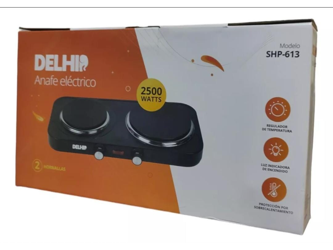 Anafe electrico DELHI  2 HORNALLA 2500W