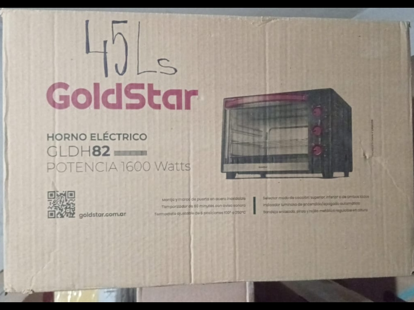 HORNO ELECTRICO GOLDSTAR DE 45 LITROS