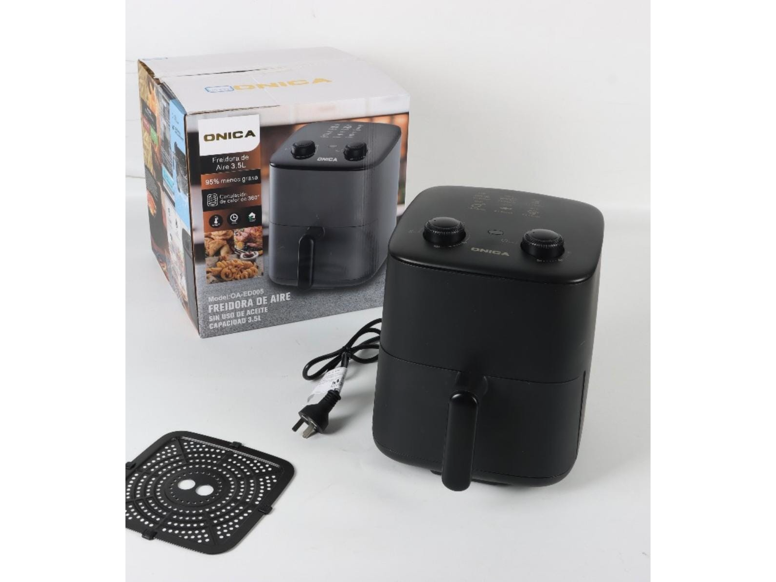Freidora de aire 3.5 litros analogico onica