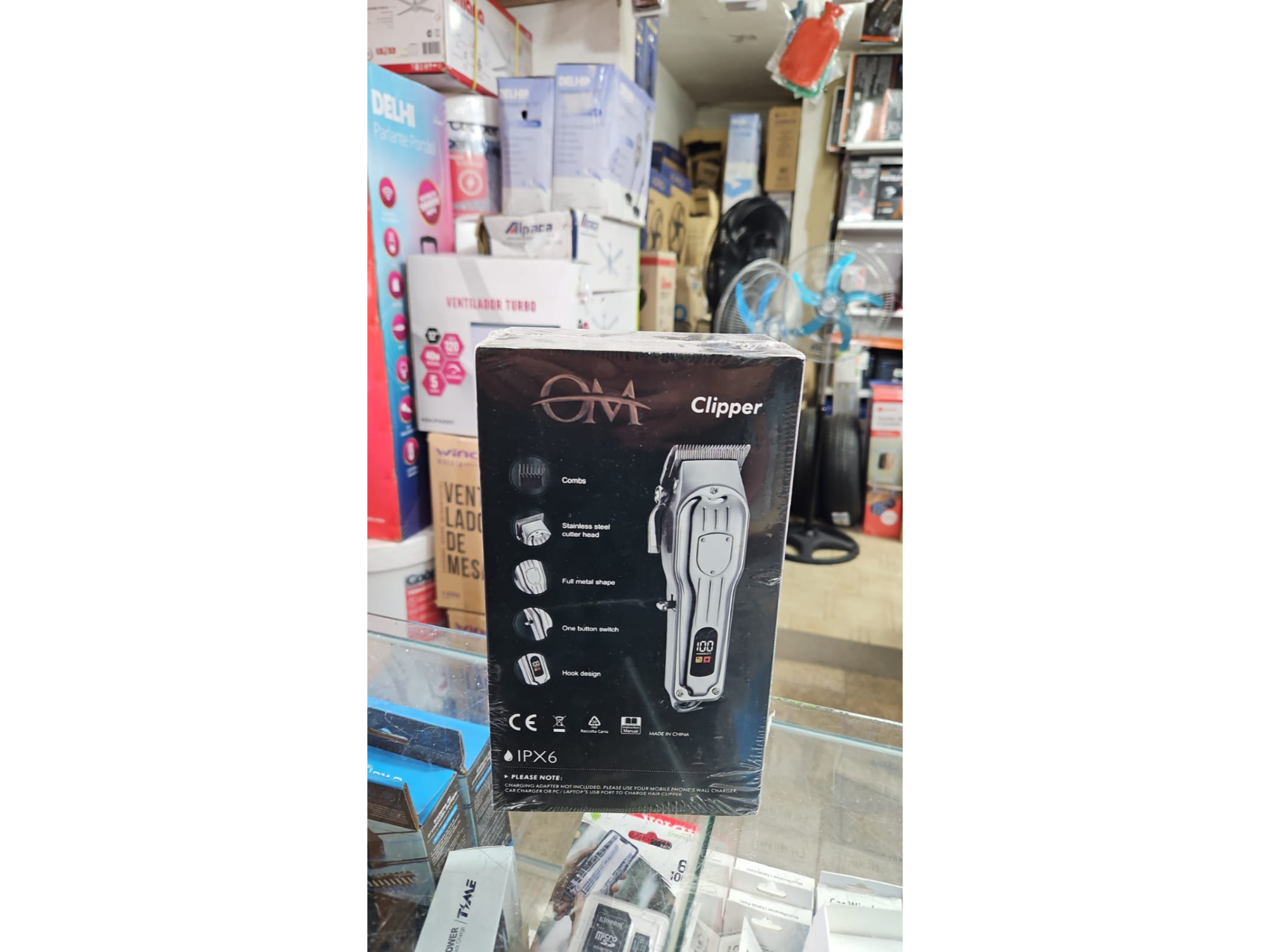 CORTA PELO D BARBERIA METALICA CN PALANCA