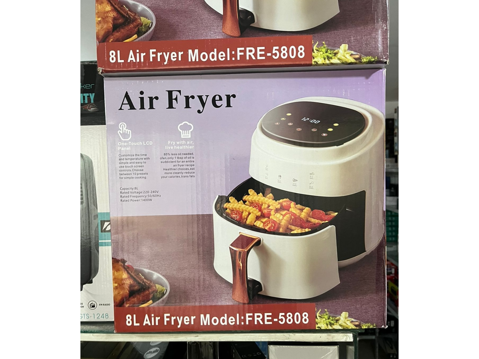 FREIDORA DE AIRE  AIR FRYER DE 8 LITROS