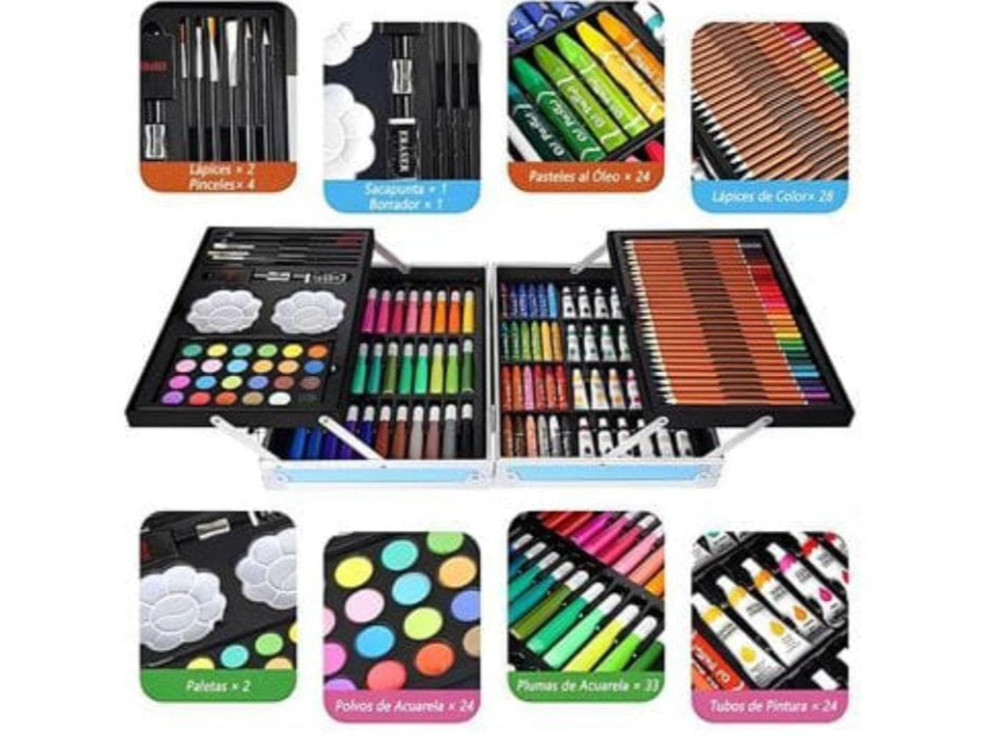 Maletin de arte 132 pcs