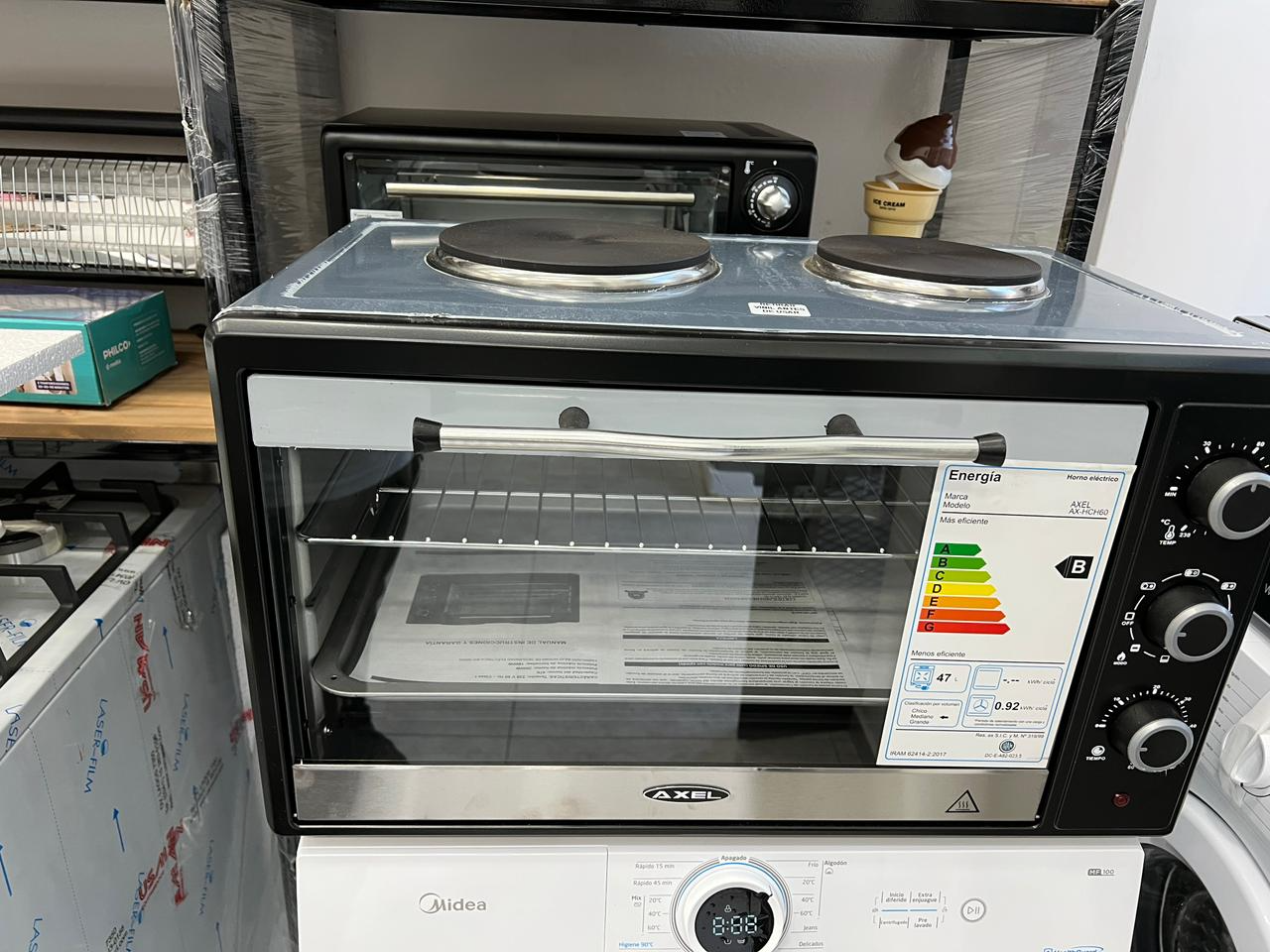 💥HORNO ELÉCTRICO AXEL 60L CON HORNALLAS🍳💥