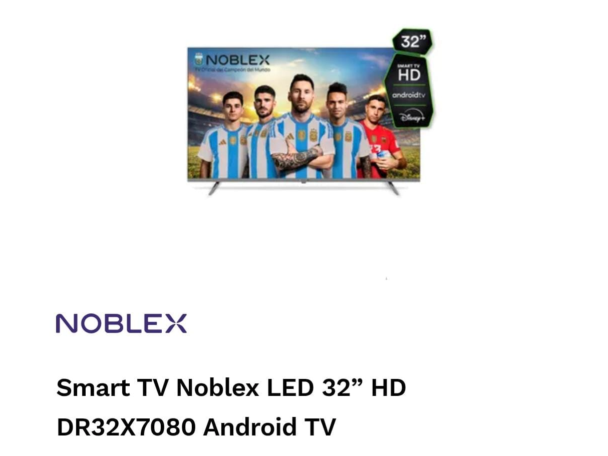 Led 32” noblex con Android