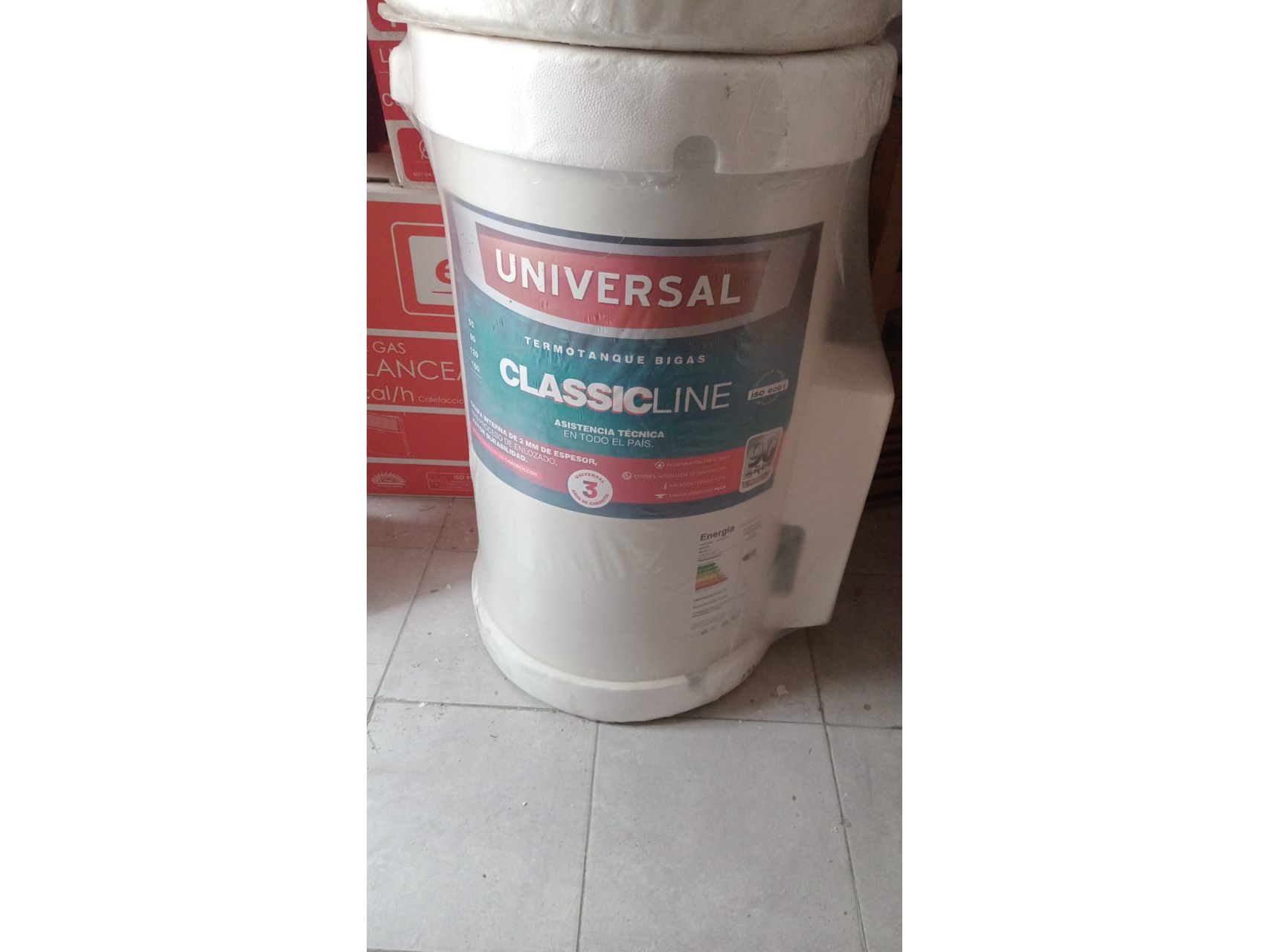 TERMOTANQUE UNIVERSAL 60 L A GAS.