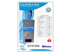 CALEFON A GAS NATURAL MILLENIUM 14 LITROS