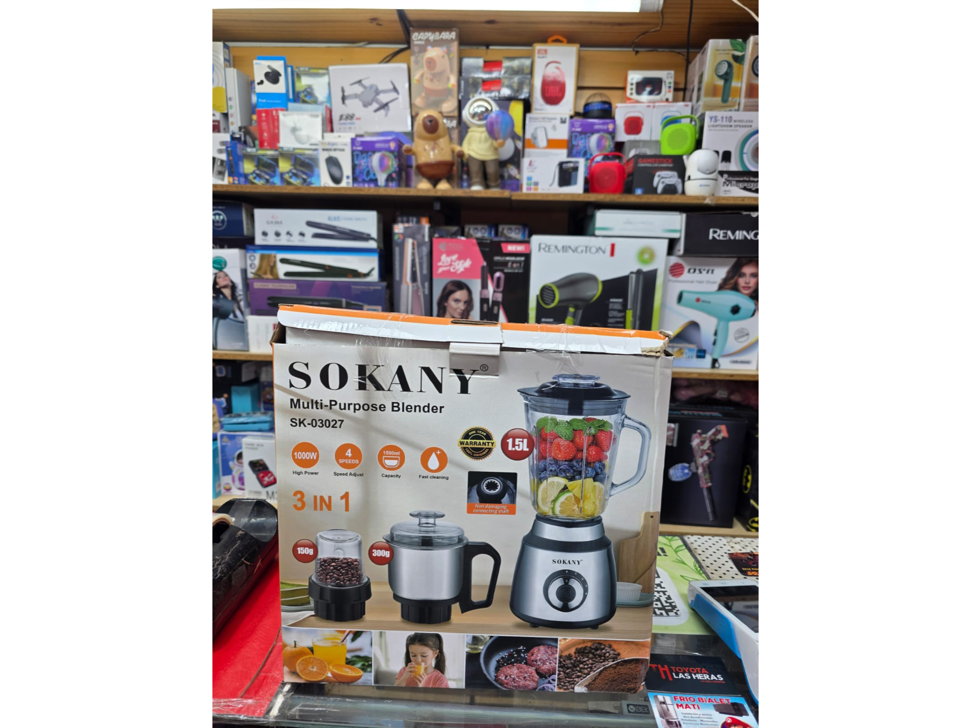 Licuadora 3 en 1 jarras de acero