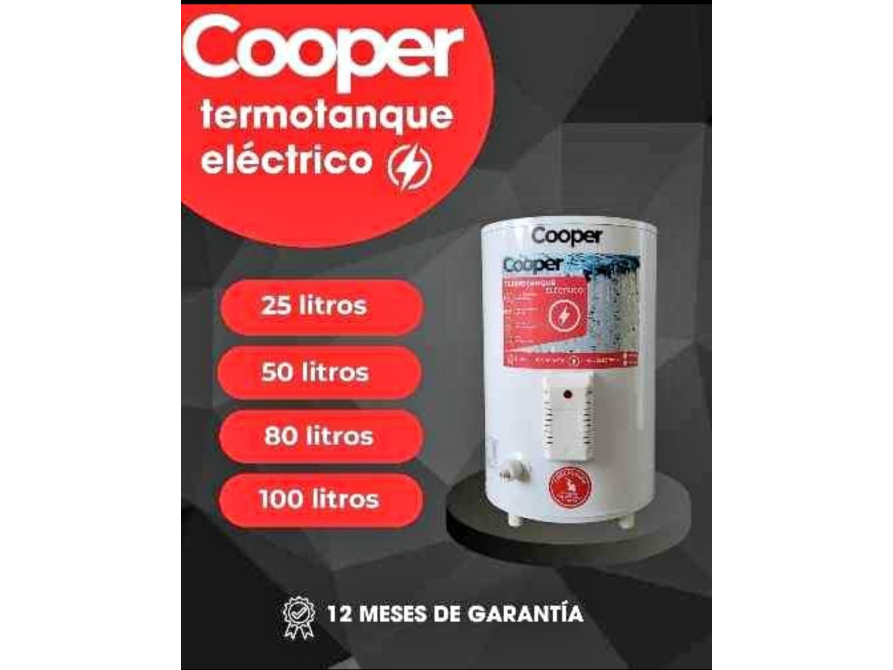 TERMOTANQUES COOPER DE 50 LITROSK