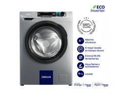 LAVARROPAS DREAN 8KG 1400RPM INVERTER PLATEADO