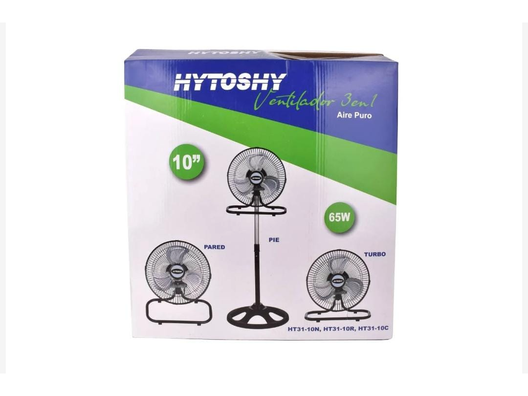 VENTILADOR HITOSHY DE 10 PULGADAS  3 EN 1