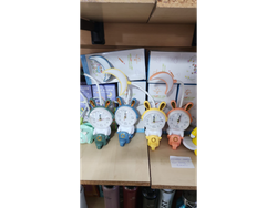 VELADOR CONEJO CON RELOJ