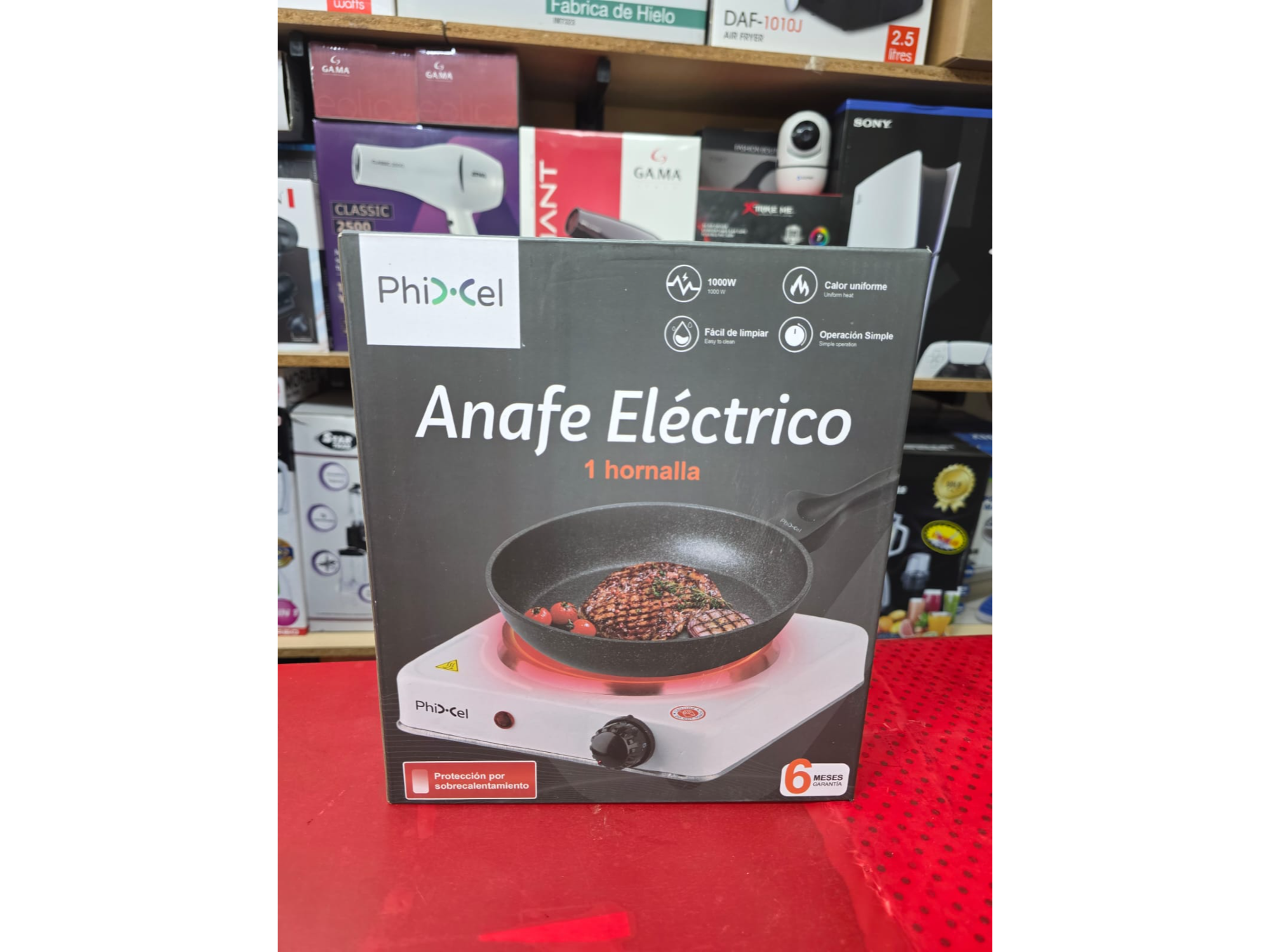 ANAFE ELECTRICO DE 1 HORNALLA PHICEL