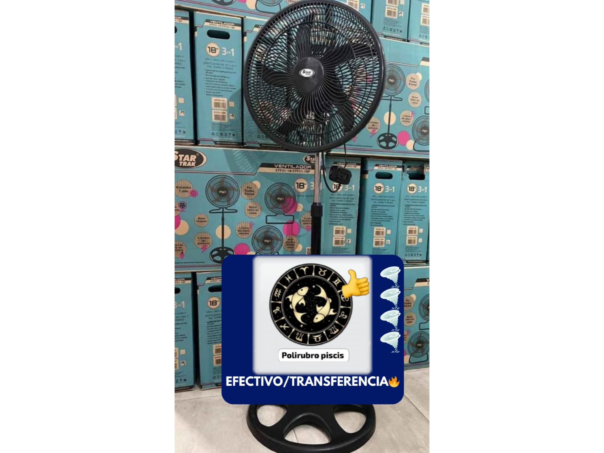 VENTILADOR STAR TRACK 18 PULG DE PLASTICO