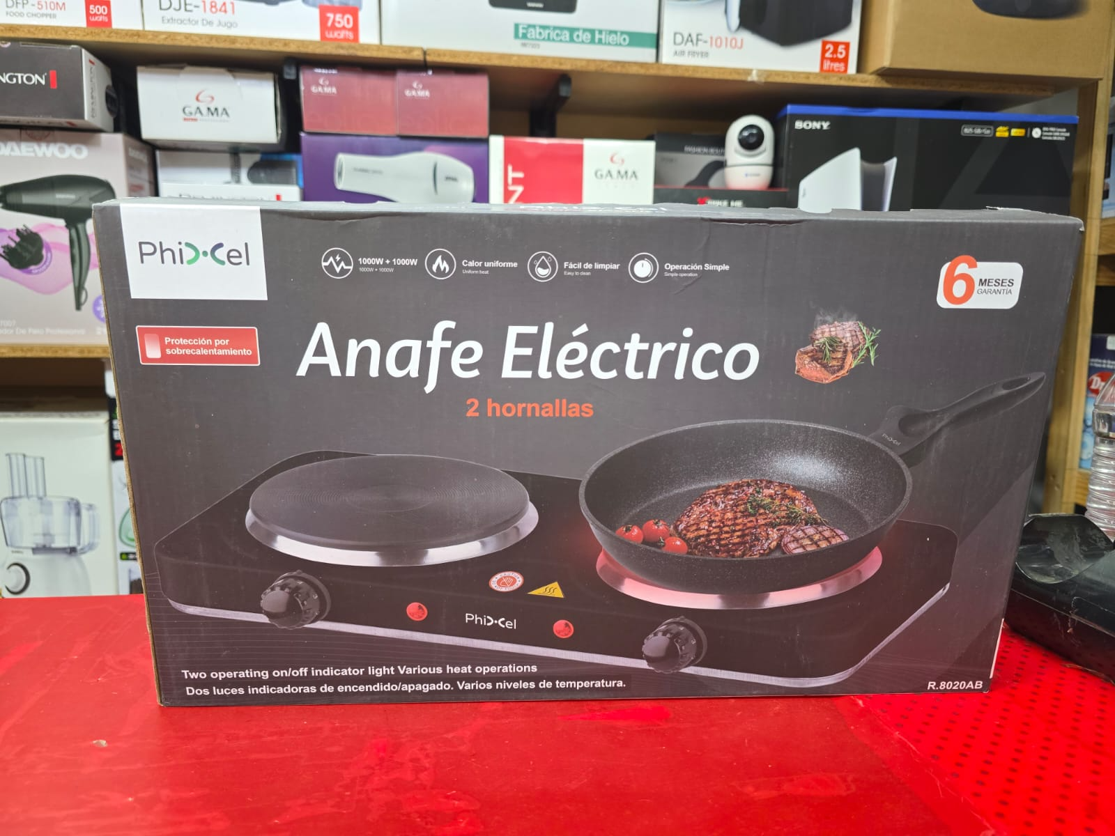 ANAFE ELECTRICO DE 2 HORNALLA PHICEL