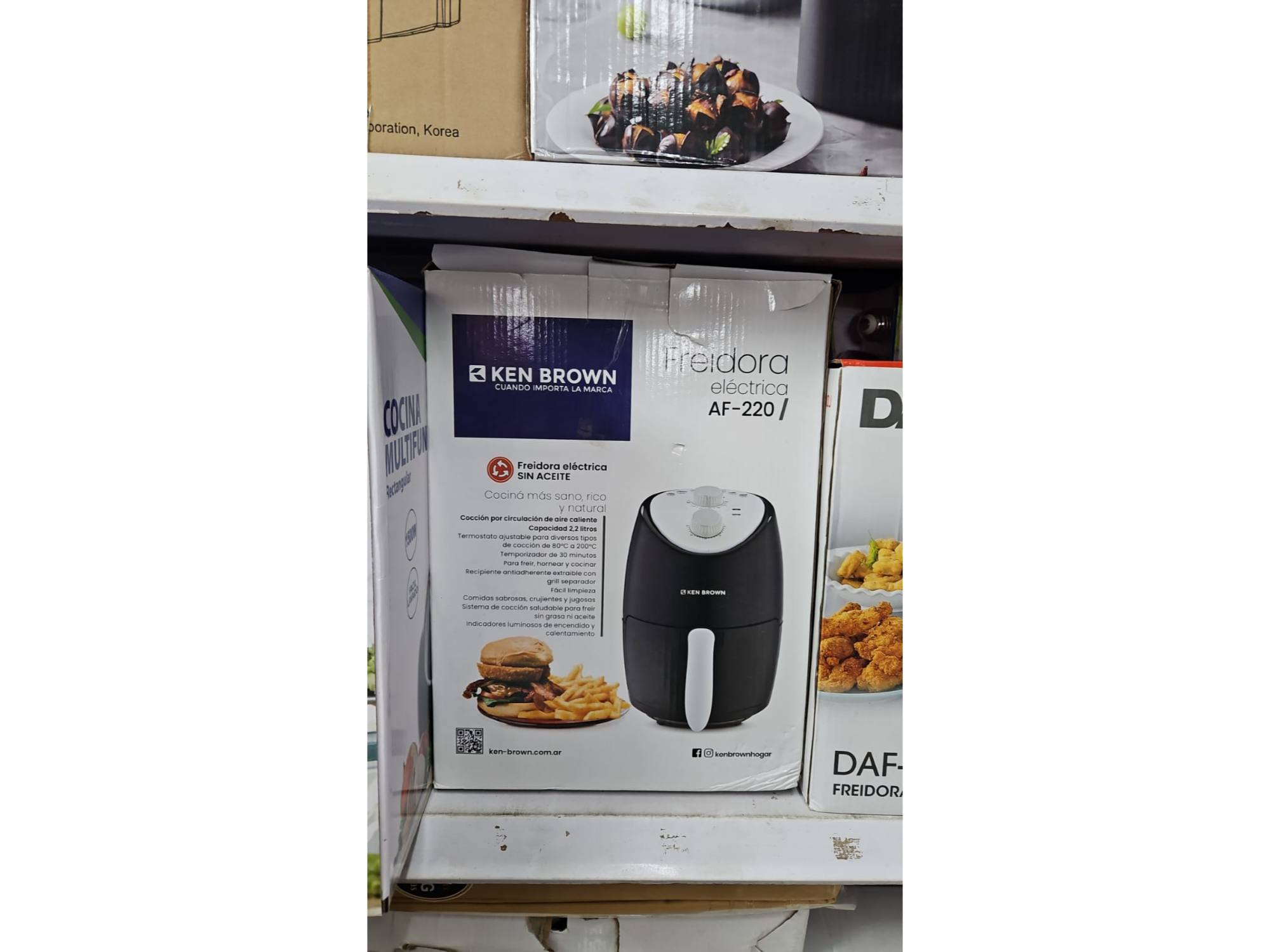 Freidora de aire 2.2 litros.