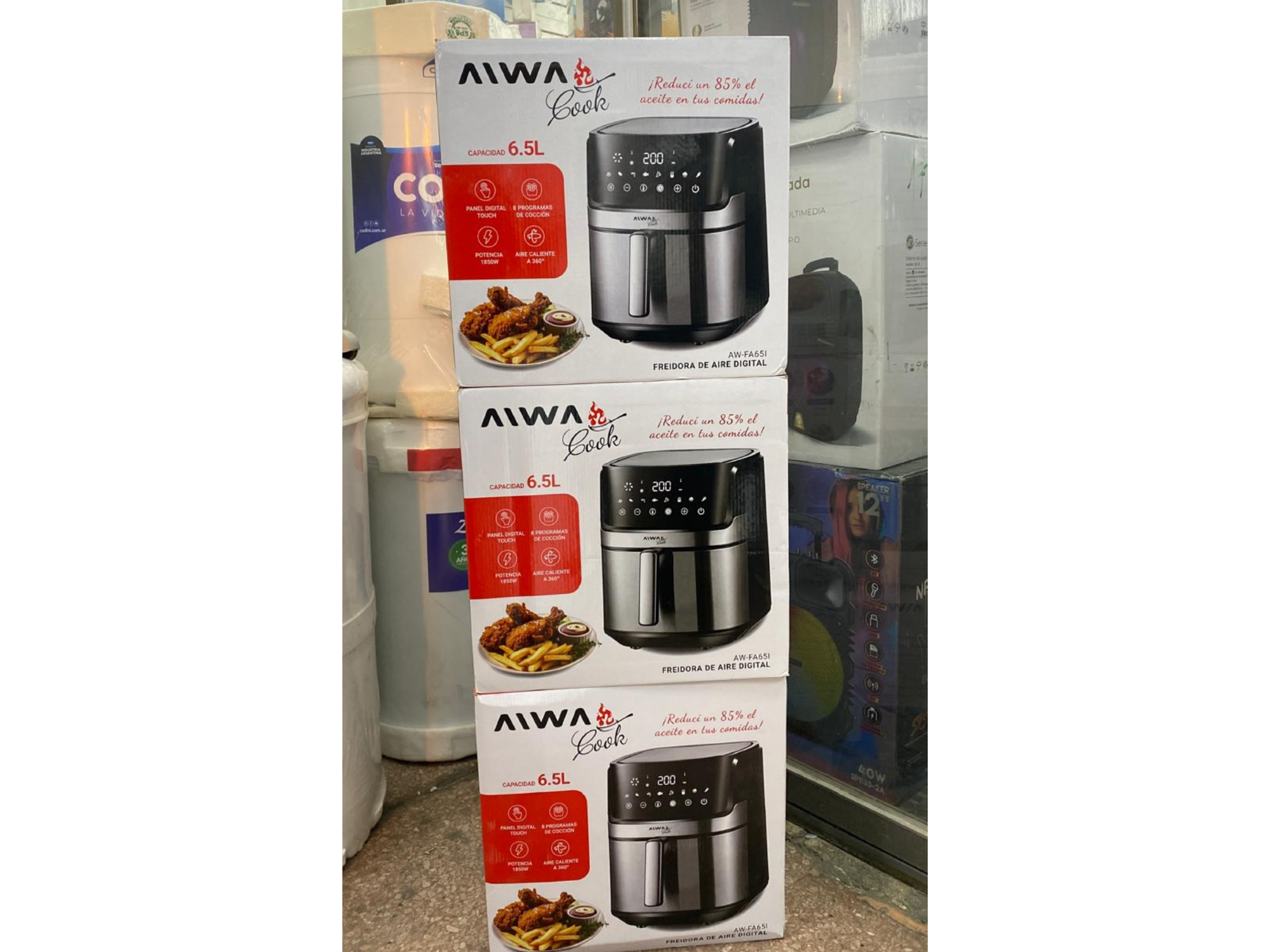 FREIDORA DE AIRE AIWA COOK  DE 6.5 LITROS