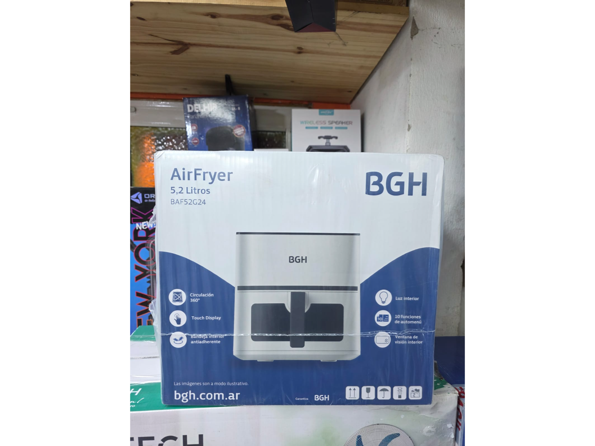 Freidora de aire 5.2 litros BGH