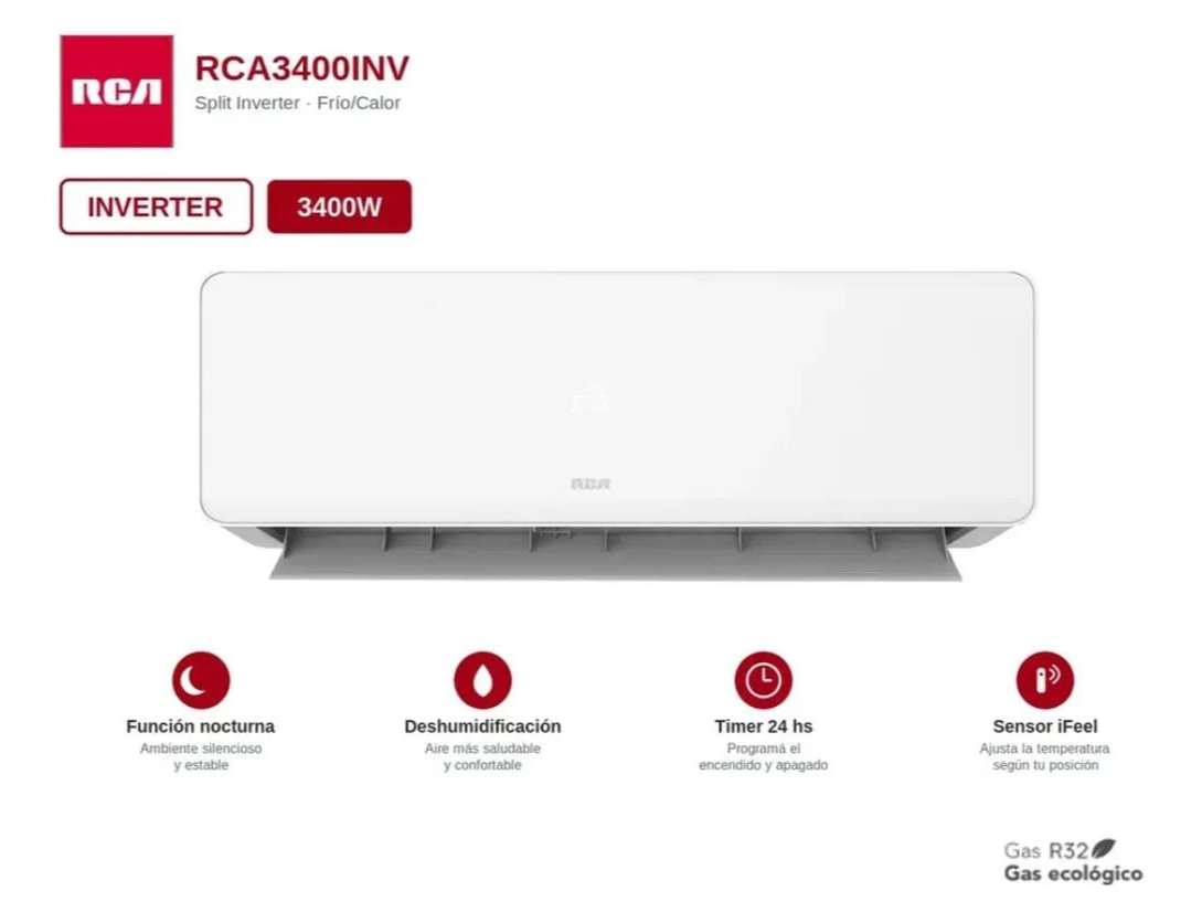 AIRE RCA INVERTER DE 3400W