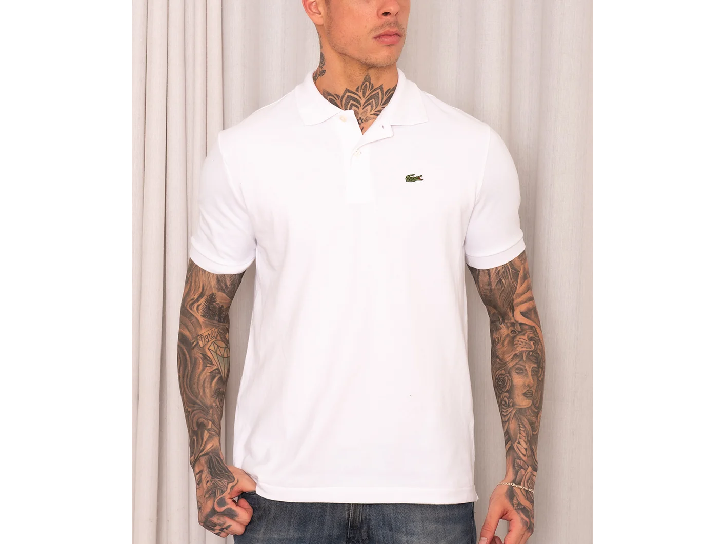 Polo Lacoste blanco