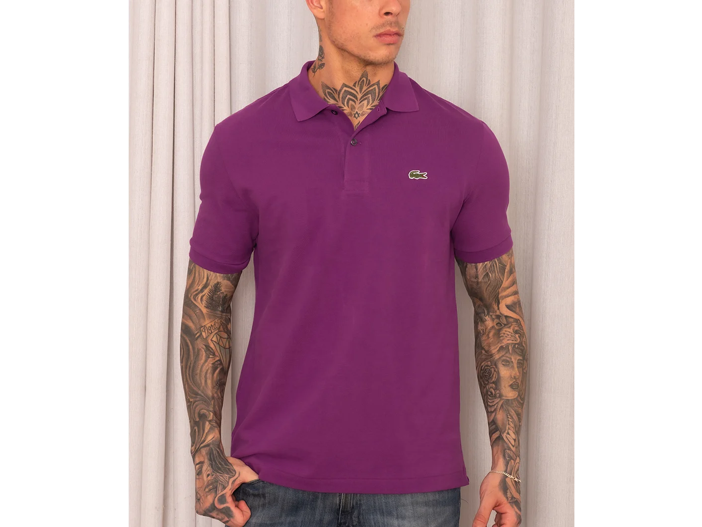 Polo Lacoste lila