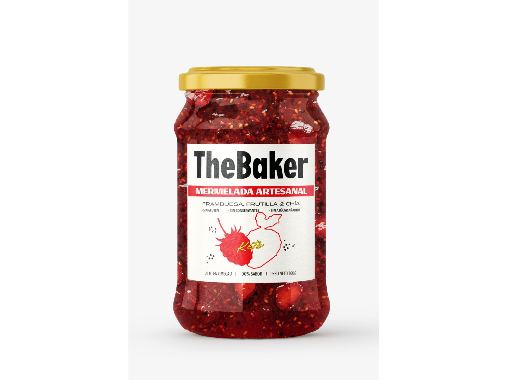 Mermelada Keto de Frambuesa, Frutilla y Semillas de Chía 🍓🫐✨