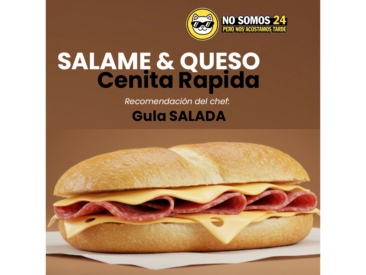 Sándwich de Salame y Queso