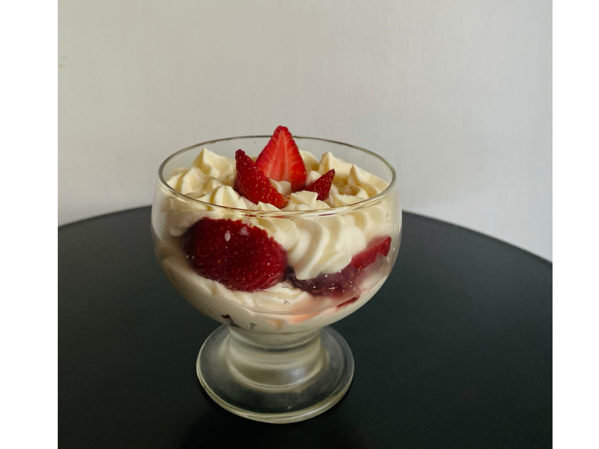 Frutillas con crema