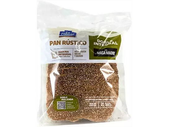 PAN RUSTICO LA FRANCIA DOBLE INTEGRAL 560GR