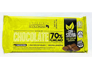 TABLETA DE CHOCOLATE COLONIAL C/STEVIA /70% CACAO X 100 GR
