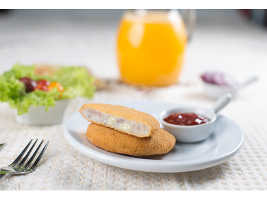 MEDALLÓN POLLO JAMON/QUESO - Grangys - 5KG