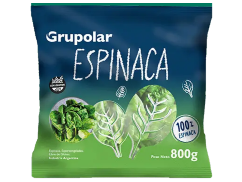 ESPINACA X 800 GRS
