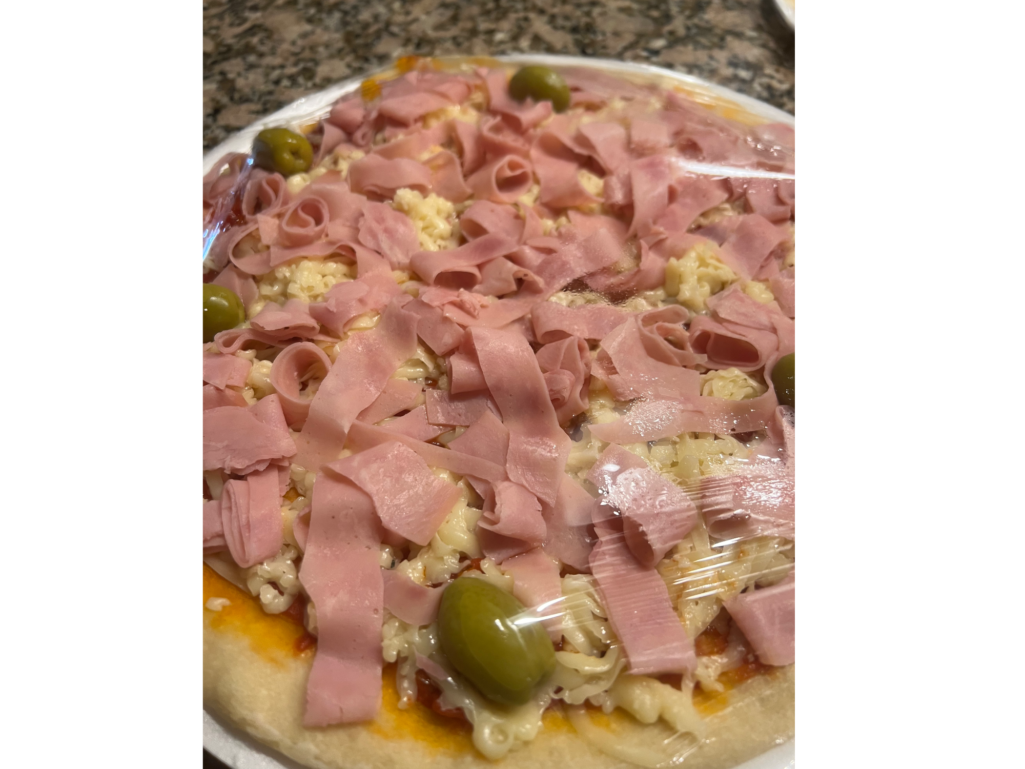 Pizza jamón