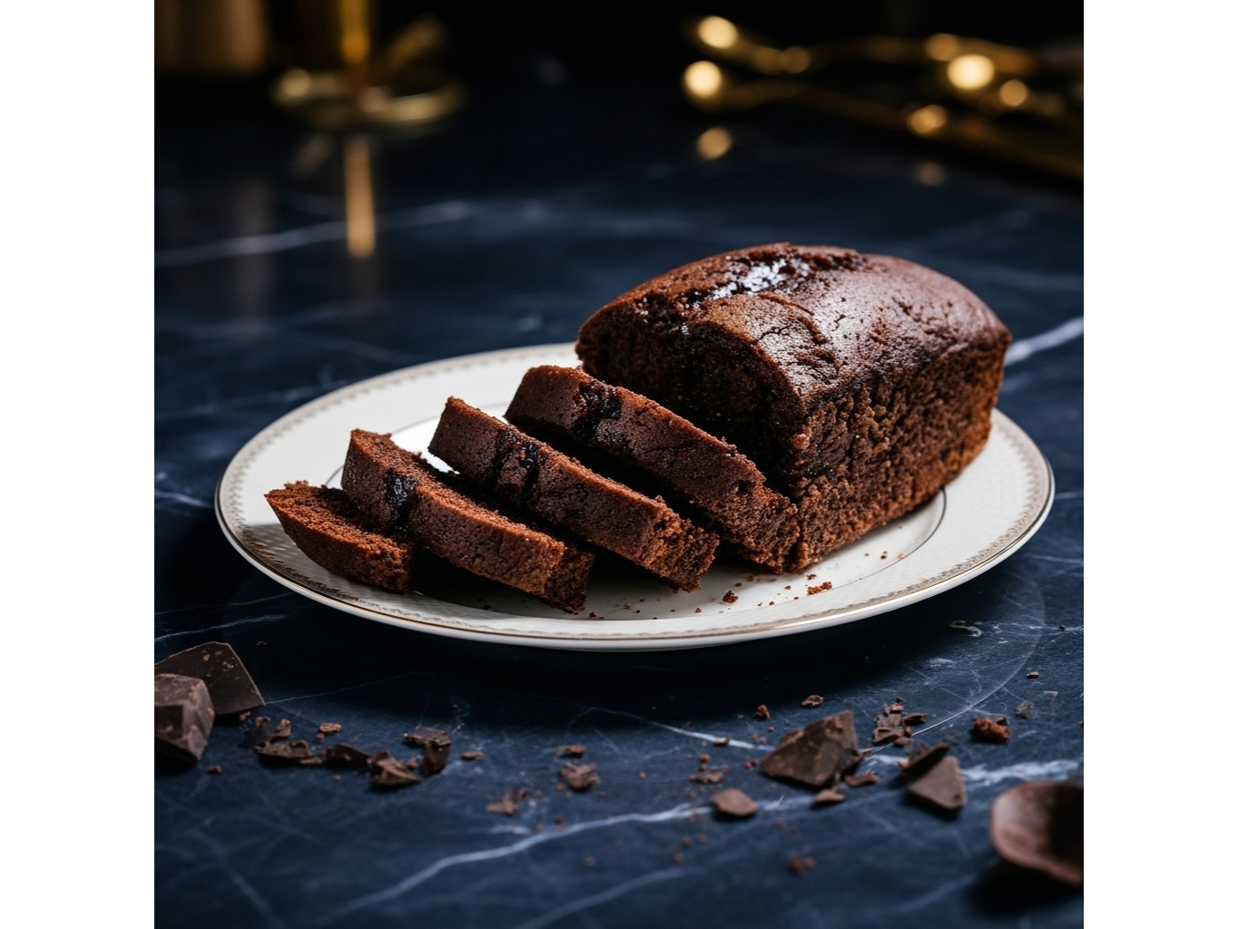 Budín de chocolate