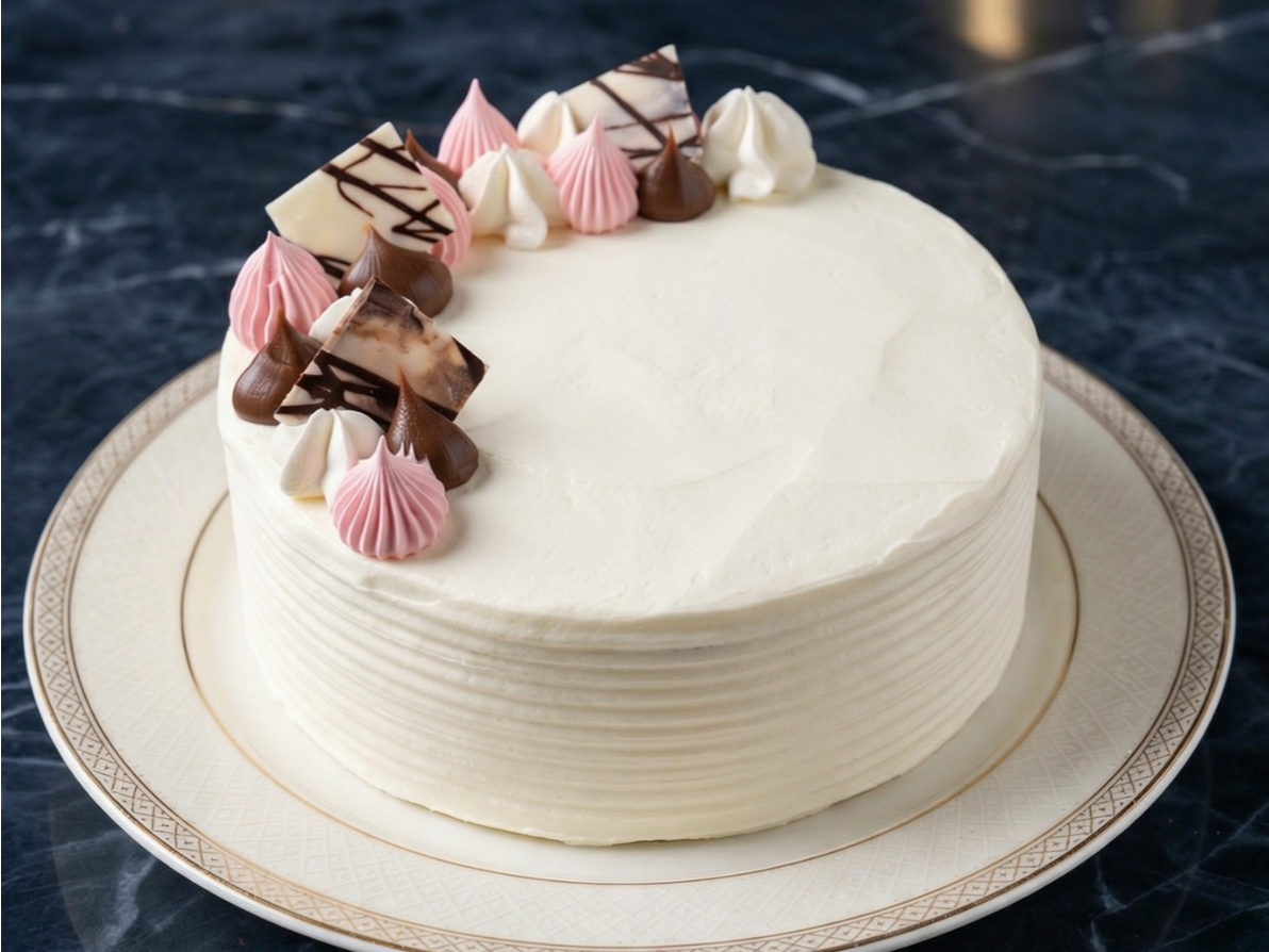 Torta frutilla con dulce de leche