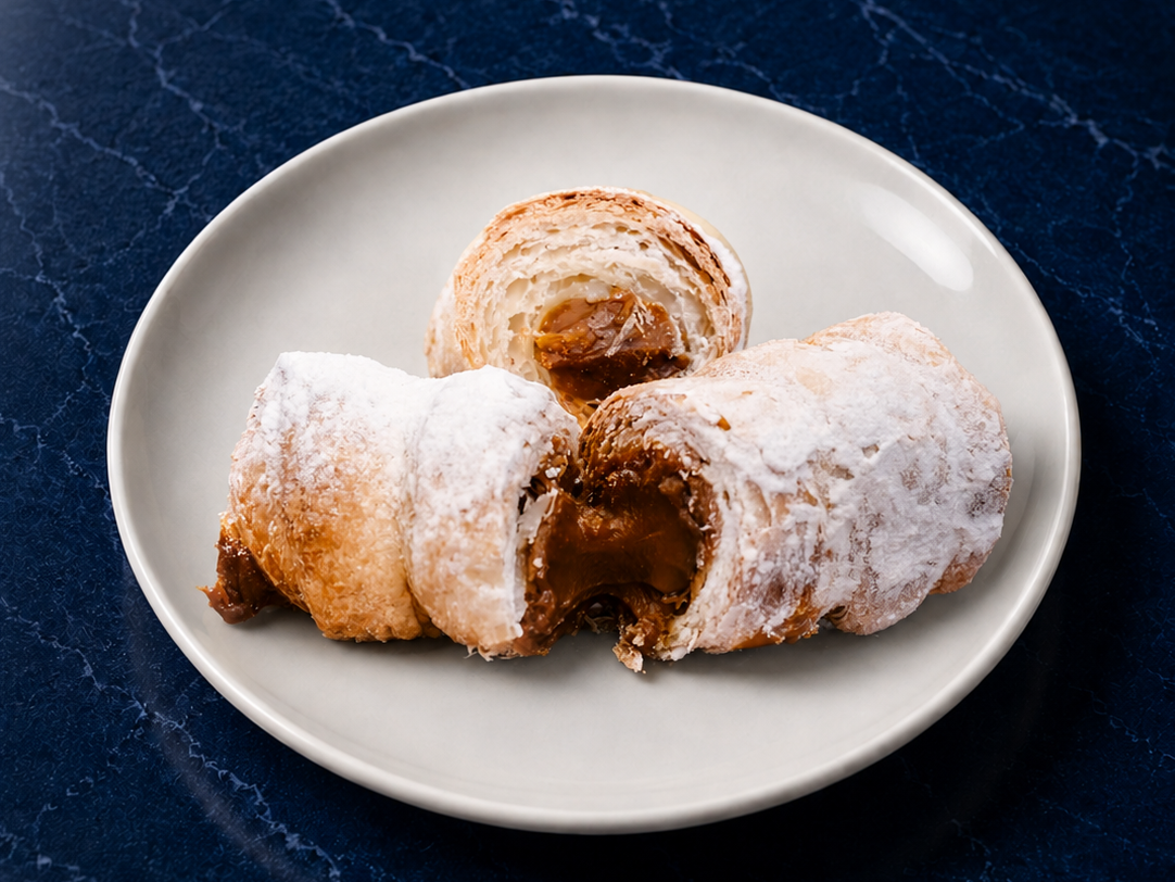 Cañoncitos de dulce de leche, por kg.