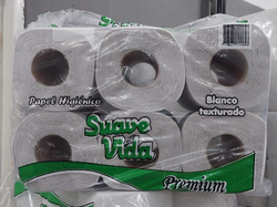 Suave vida papel higiénico por 12 rollos chico.