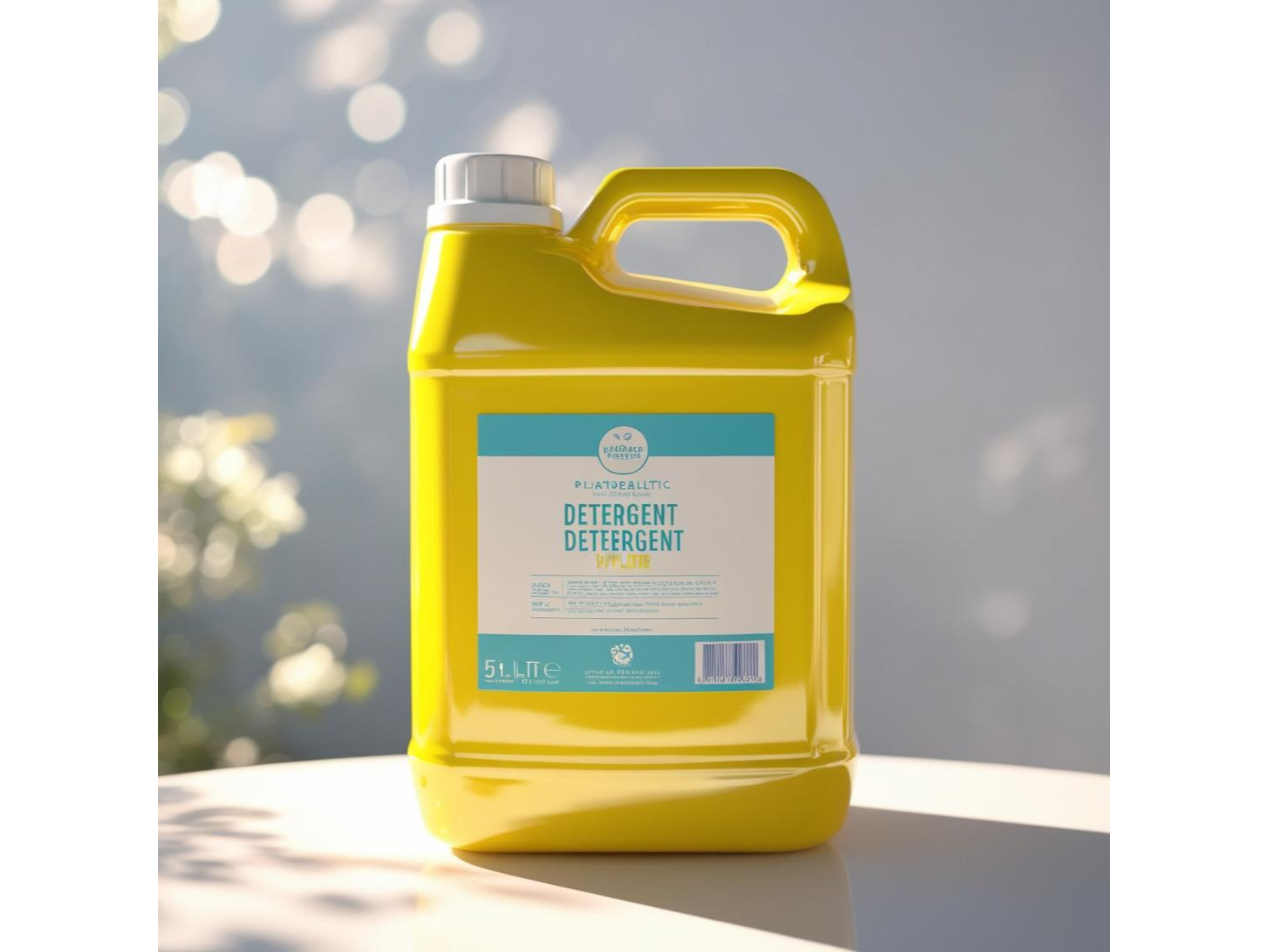 Detergente amarillo.