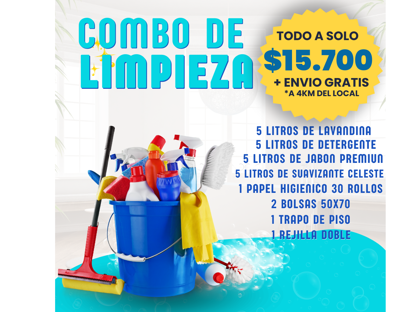 ¡COMBO DE LIMPIEZA + ENVIO GRATIS!