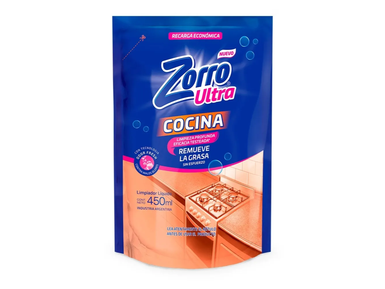 Zorro antigrasa 450ml