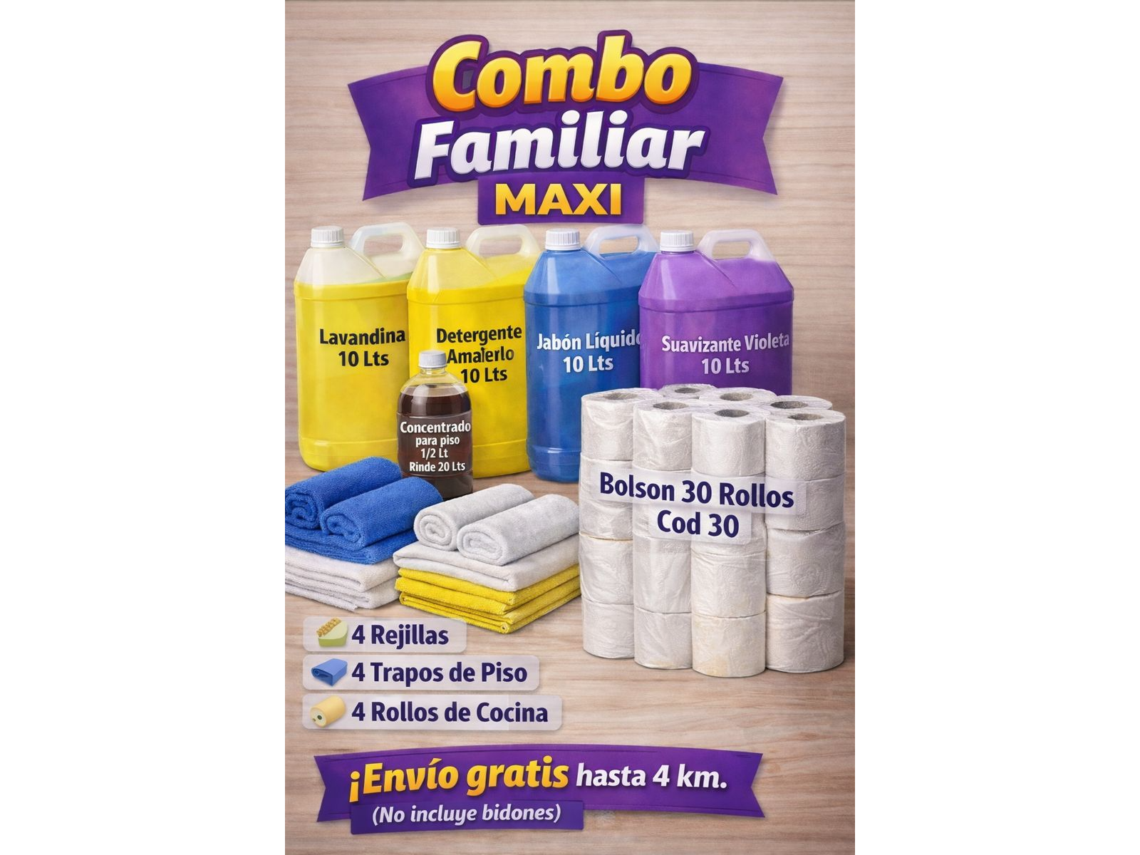 Combo Familiar MAXI de Limpieza
