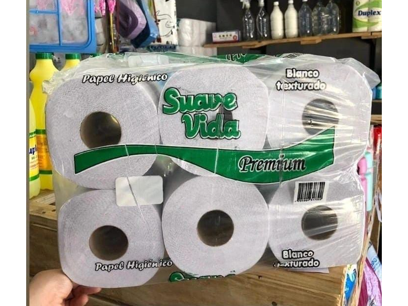 Suave vida papel higiénico x12 rollos.