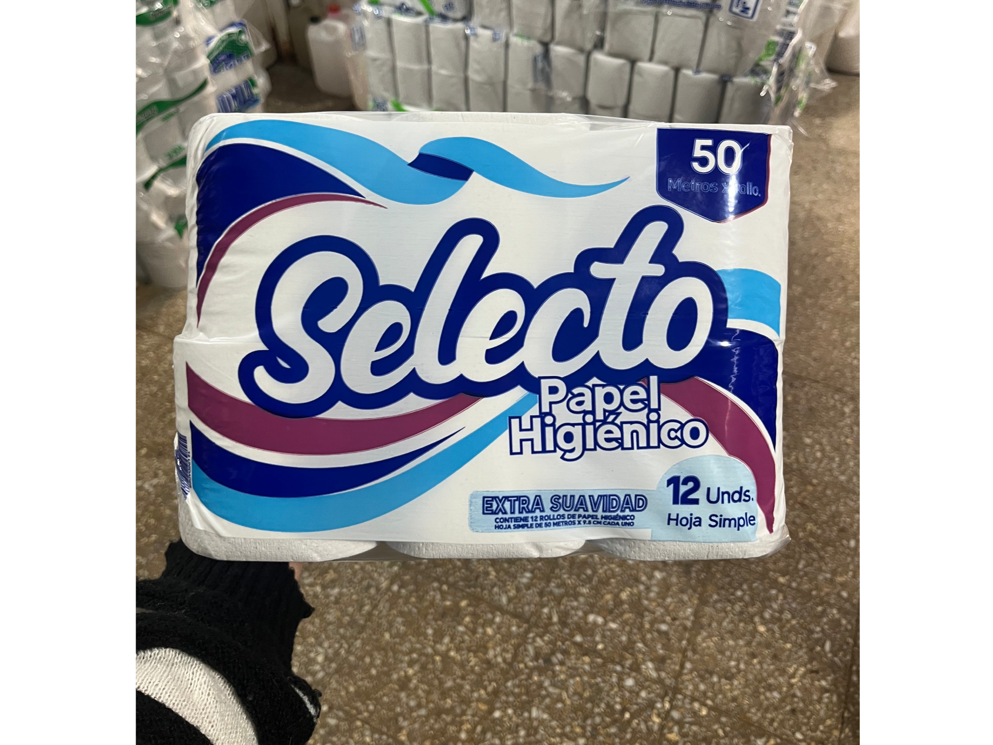 Selecto papel higiénico por 12 rollos chicos