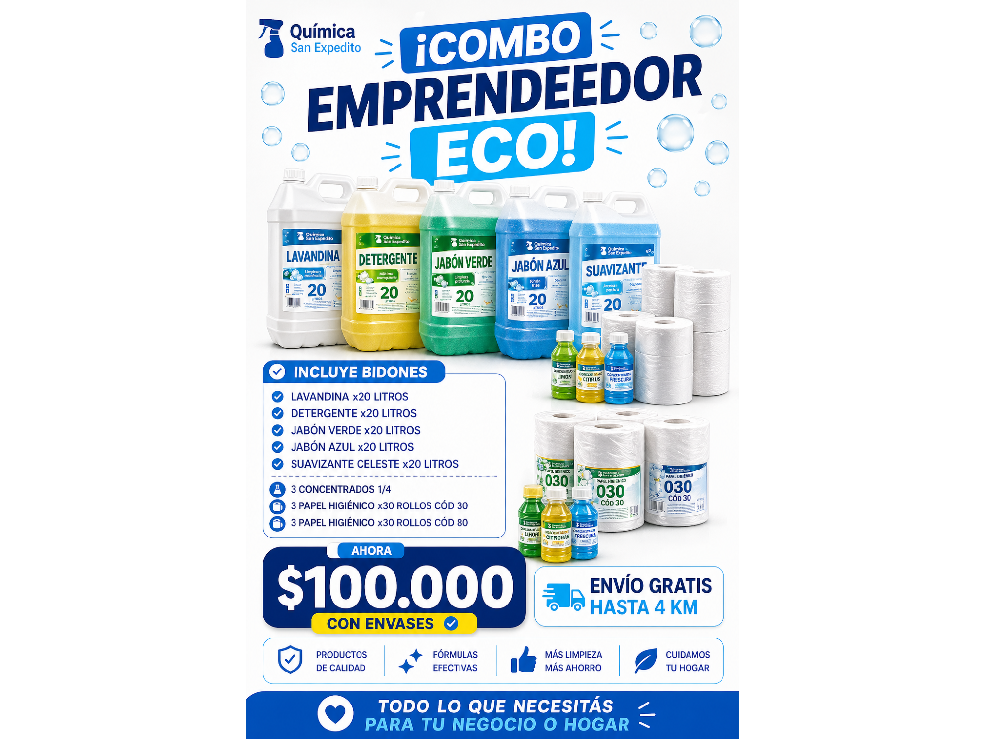 📦 COMBO EMPRENDEDOR ECO CON ENVASES