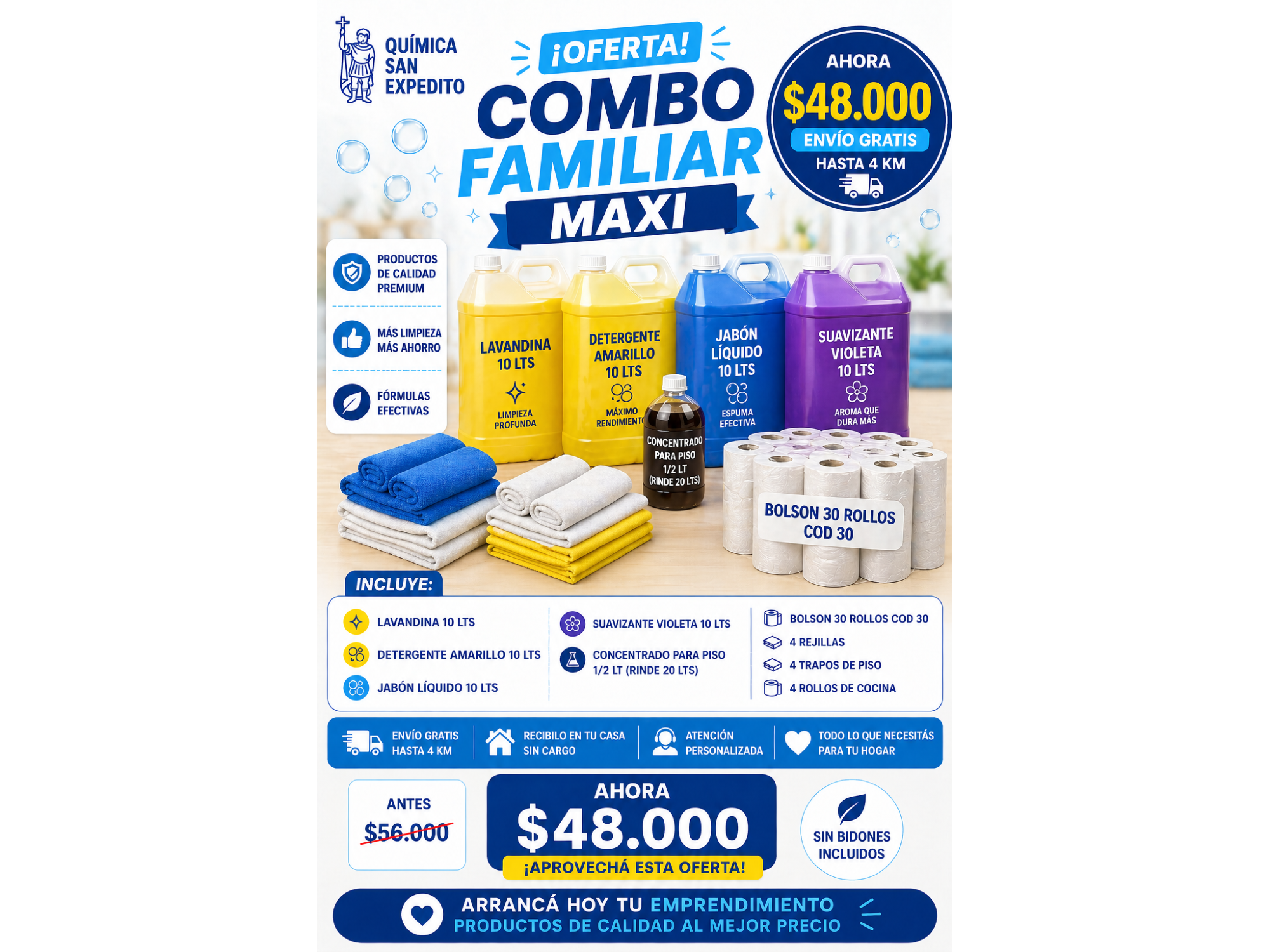 Combo Familiar MAXI de Limpieza