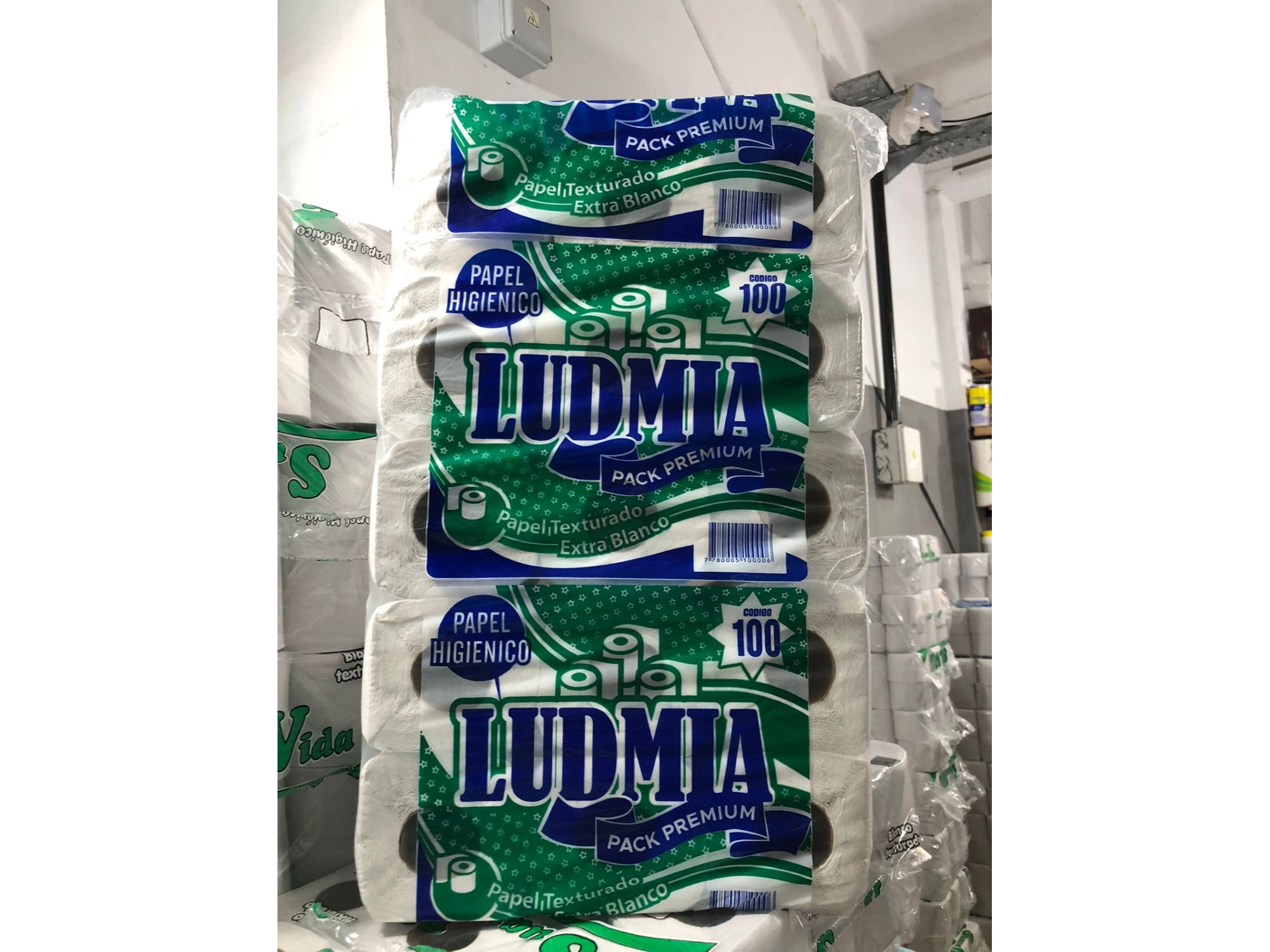 Papel higienico Ludmia cod 100.