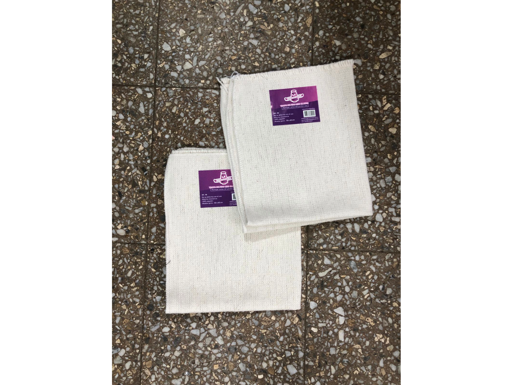 Trapo de piso blanco
