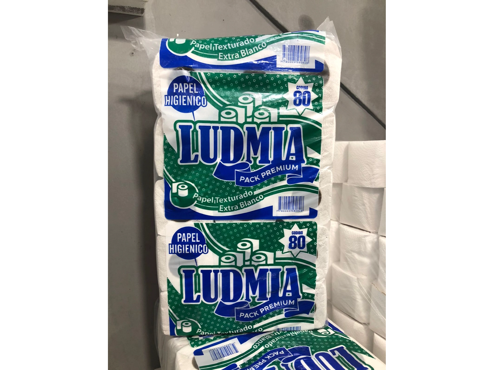 Papel higienico Ludmia cod 80.