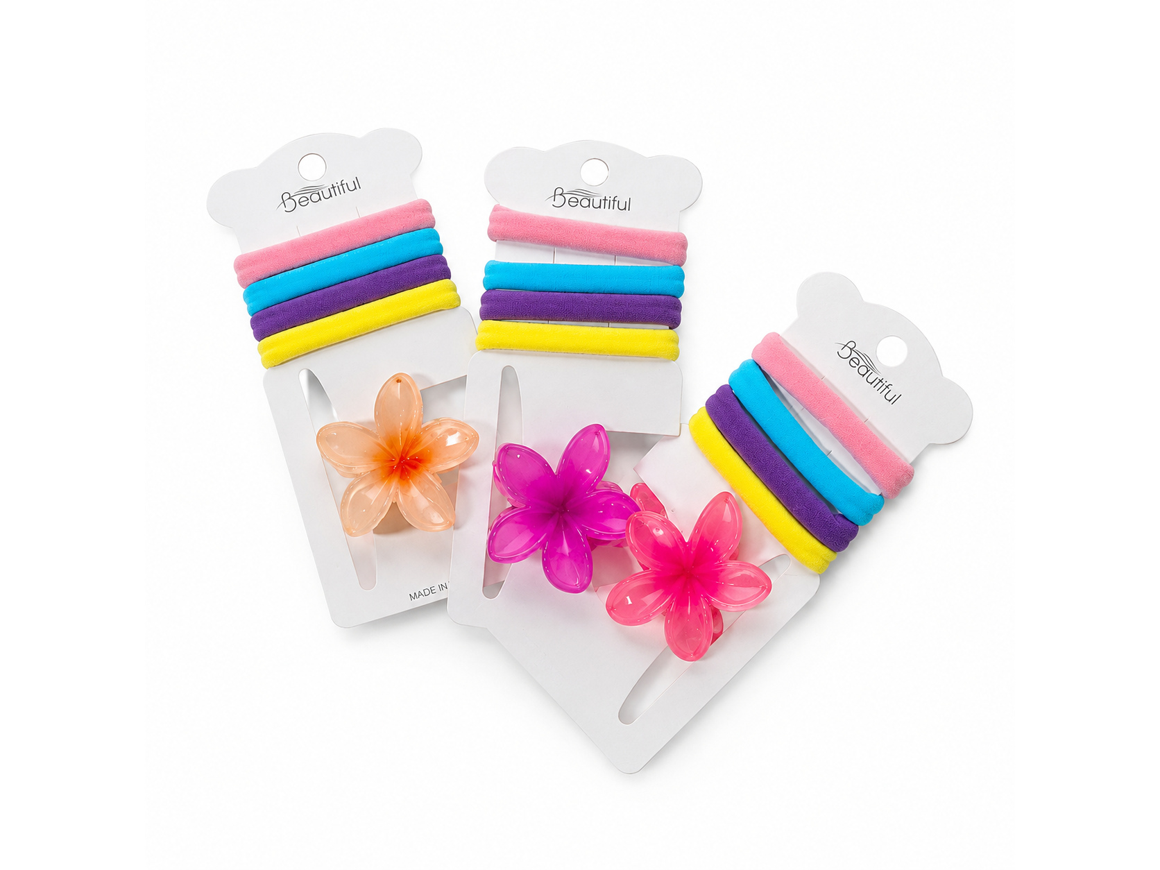 Set 4 colitas + 1 broche