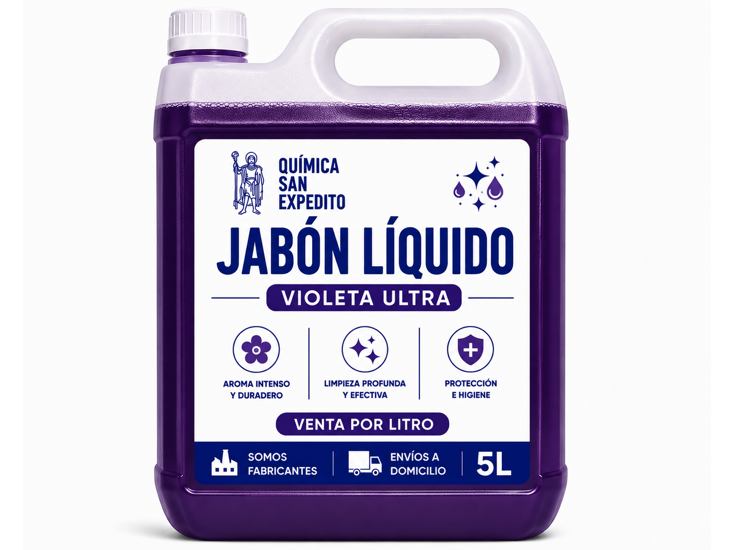 Jabón líquido violeta ultra